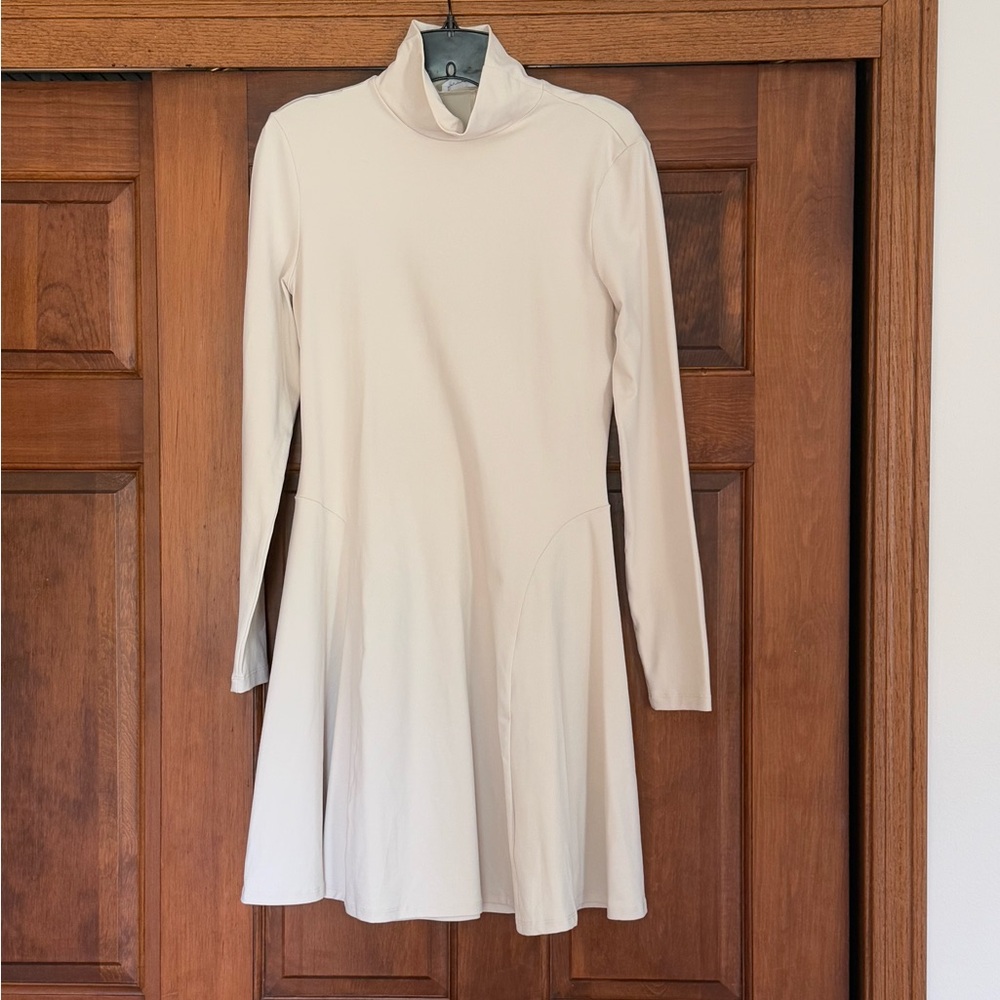 Susana Monaco Cream Turtleneck Dress